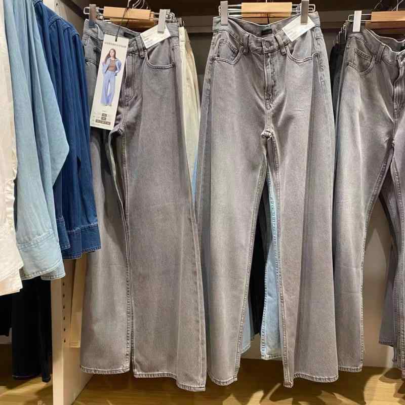 デニム レディース ハイウエスト 喇叭パンツ ジーンズ ジーパン カジュアルパンツ 薄灰色 薄ベージュ 水色 ブルー 伸縮性 デニムパンツ Gパン 着痩せ 美脚 長ズボン