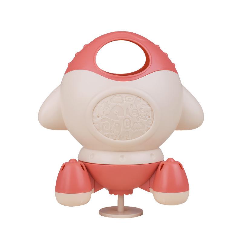 お風呂用おもちゃ ベビー 赤ちゃん ロケット 噴水 シャワー 水遊び 玩具 知育玩具 湖緑色 玫紅色