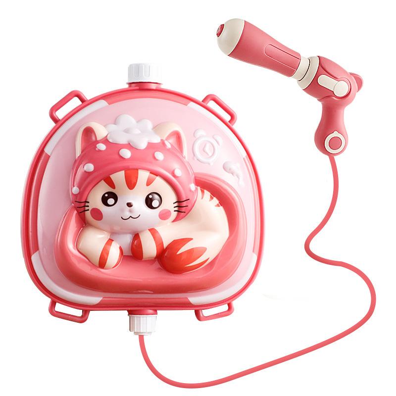 水鉄砲 子供用 リュック型 水鉄砲 大容量 タンク 幼稚園 保育園 小学生 水遊び おもちゃ 玩具 かわいい カートゥーン 夏 プール 海水浴 肩掛け