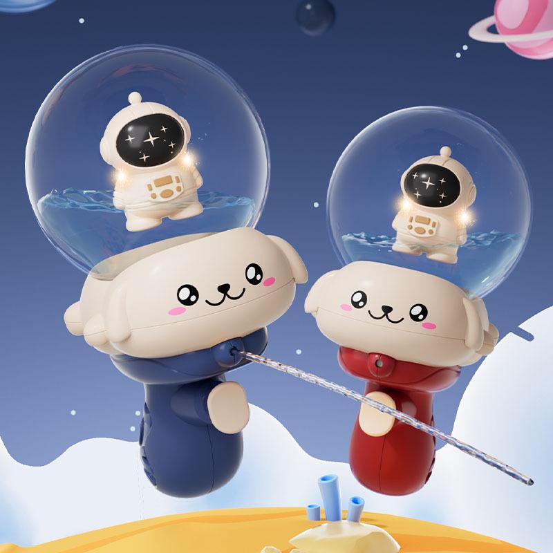 水鉄砲 キッズ スペースマン カエル 玩具 水遊び プール お風呂 かわいい 子供 男の子 女の子 ブルー レッド グリーン