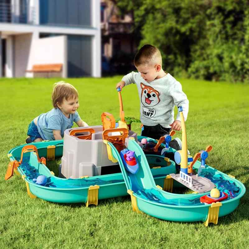水遊びおもちゃ 子供用 室内プール 庭 プール 釣りおもちゃ 知育玩具 ウォーターパーク 冒険セット