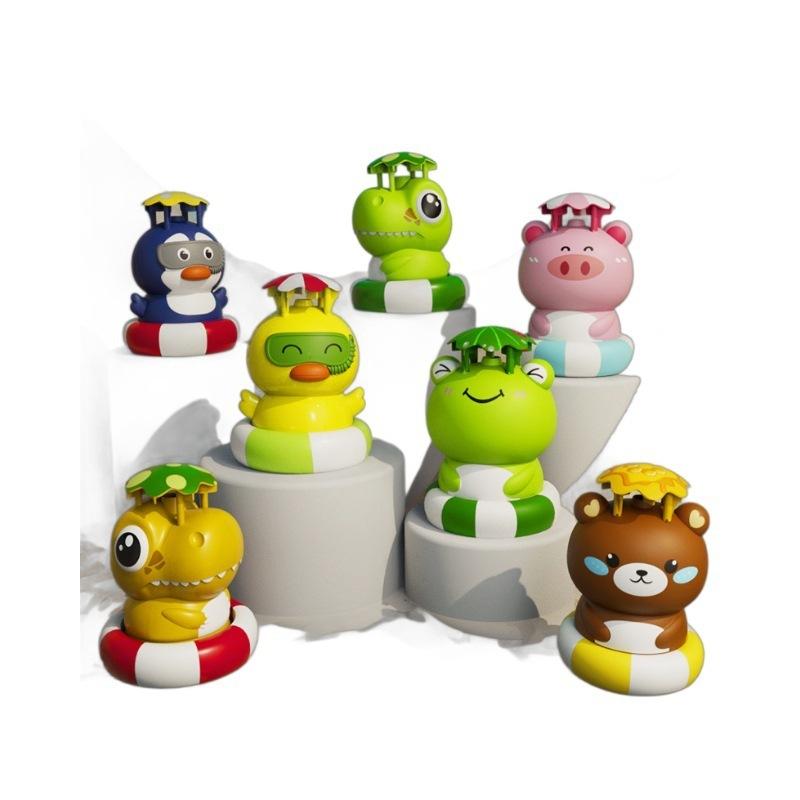 水遊びおもちゃ ロケット スプリンクラー 噴水 回転式 飛ぶ 宇宙船 動物 カートゥーン 子供 キッズ 庭 ..