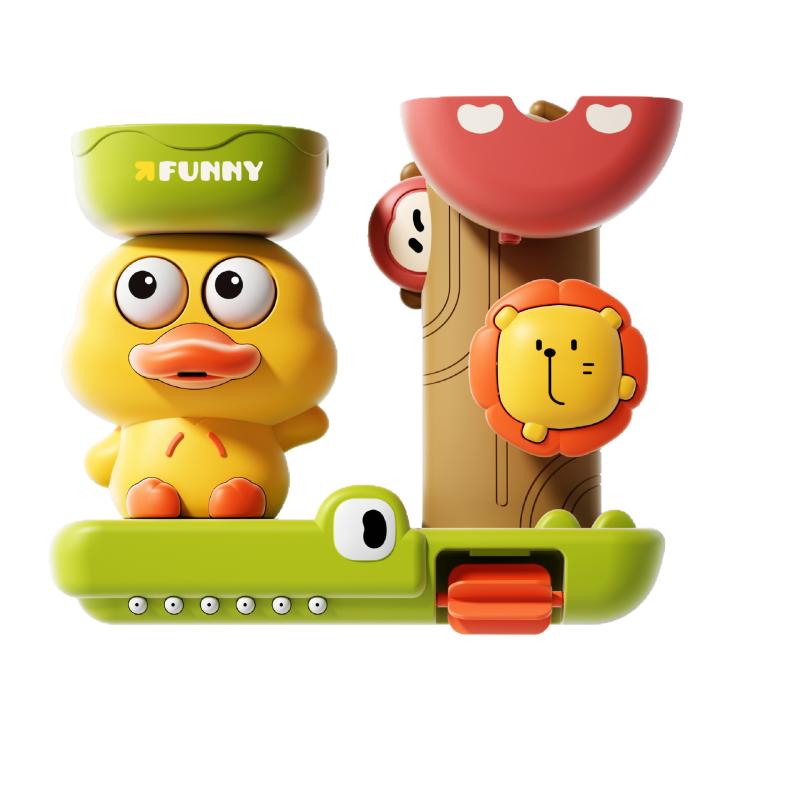 おもちゃ キッズ ベビー カートゥーン アヒル 水遊び お風呂 噴水 セット かわいい 浴室 プラスチック製 知育玩具