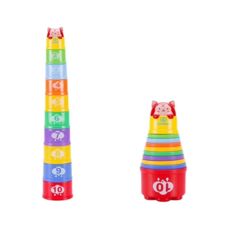 知育玩具 赤ちゃん 1歳 2歳 3歳 スタッキングカップ お風呂おもちゃ 水遊び 砂場遊び