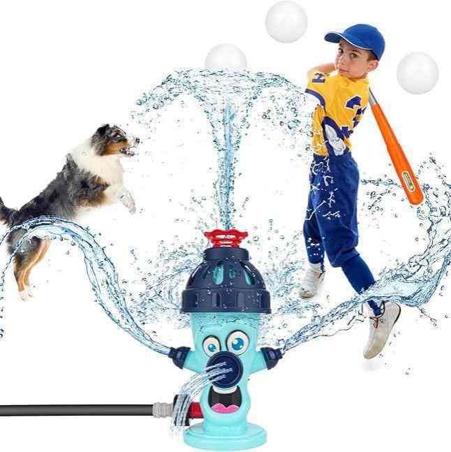 おもちゃ 消防栓 草原 庭 回転 スプリンクラー 自動 散水 噴水 水遊び 子供用 プラスチック製 知育玩具..