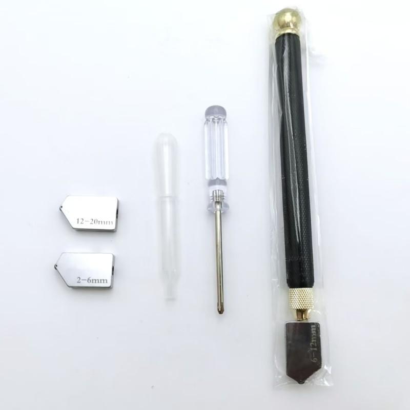 ガラスカッター 工具 セット ガラス切断ペンチ モザイク DIY 工作 金属 PU製 グラス 切断 ホイールカッ..