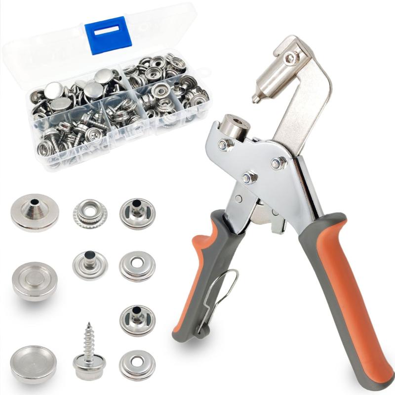 工具 留め具 セット テント 帆布 金属 スナップ 大白扣 手動圧着 不锈钢 ズボン バッグ カーテン 船 革..