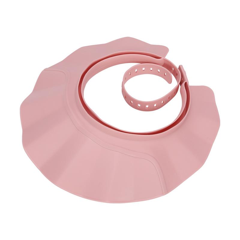 シャンプーハット 大人用 ベビー キッズ 高齢者 シャワーキャップ 防水 調節可能 ピンク ブルー(x2)