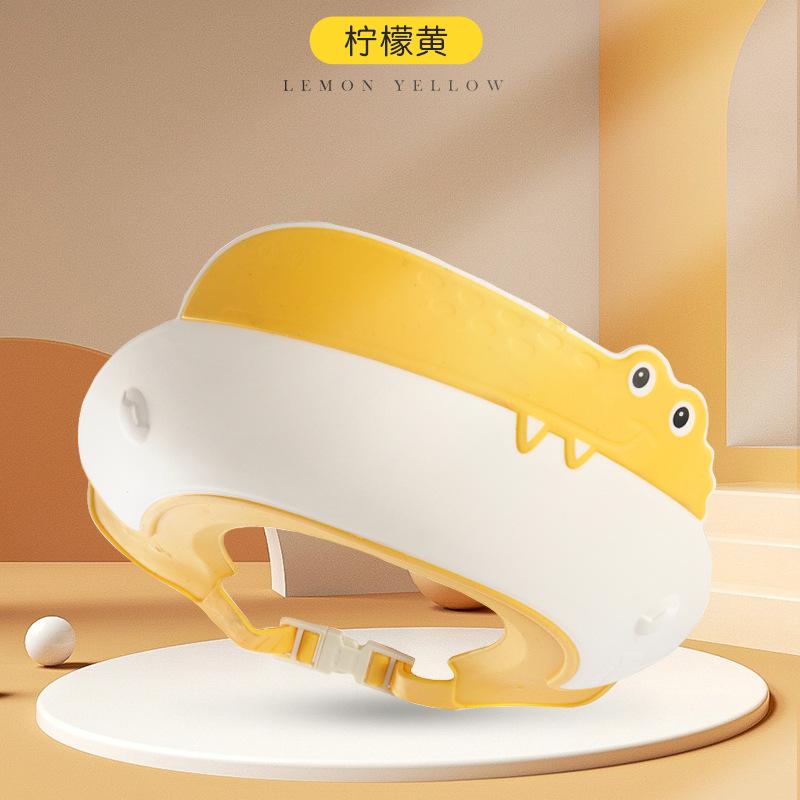ベビー シリコン シャンプーハット 赤ちゃん 子供用 シャンプーキャップ 防水 調整可能 沐浴 青色 赤色..