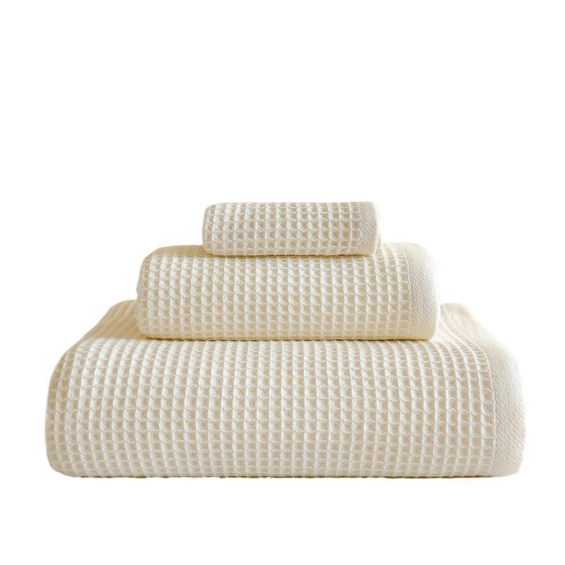 タオル レディース メンズ キッズ 子供 ベビー 赤ちゃん ワッフル 純綿 コットン 吸水 速乾 柔らかい 肌触り ふわふわ バスタオル フェイスタオル セット...