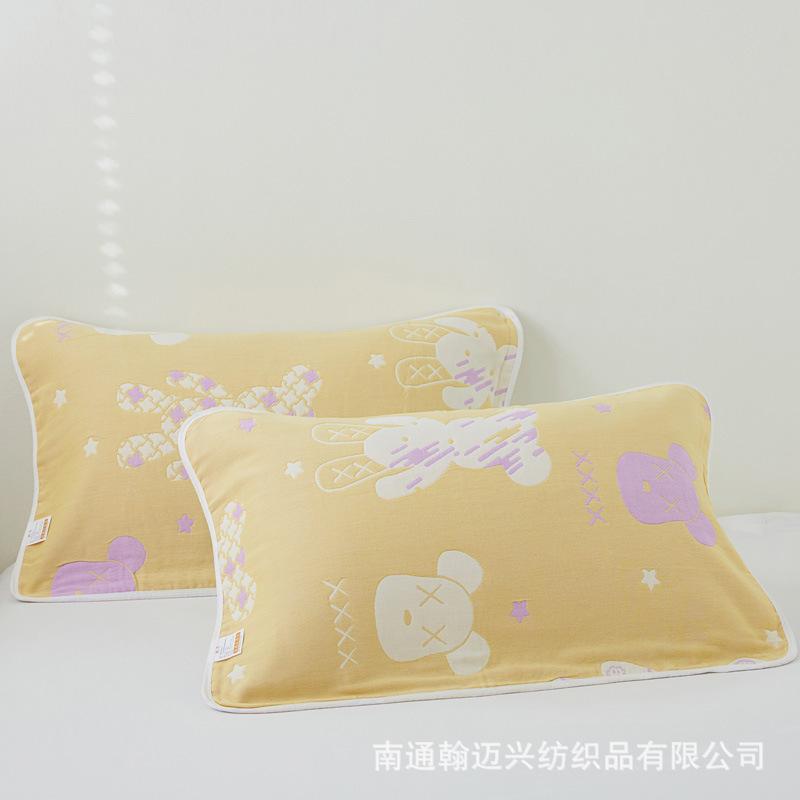 枕カバー 子供用 ベビー 全綿 ガーゼタオルケット 接触冷感 吸湿速乾 プリント バスタオル