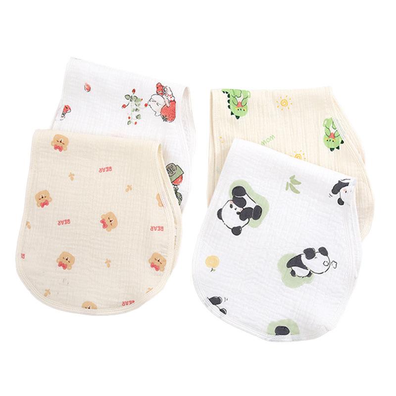 ベビー 吐き戻し防止 スタイ よだれかけ 綿100% ガーゼタオル ローズ小兎 ハート恐竜 パンダ 猫 雲柄 ..