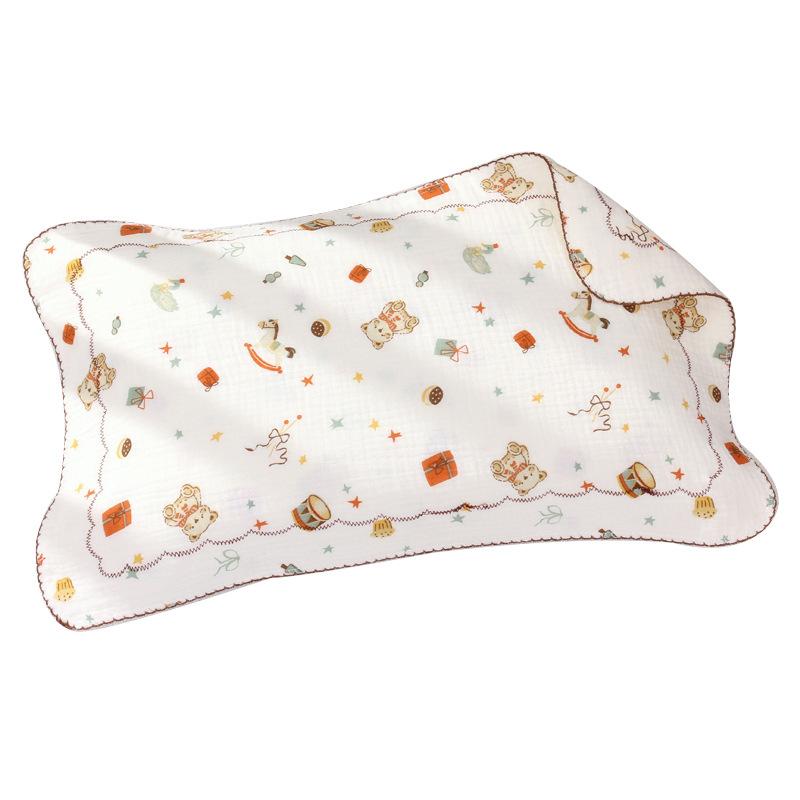 ベビー 枕 新生児 赤ちゃん 枕カバー 綿100% パイル 吸水性 通気性 かわいい アニマル柄 洗える