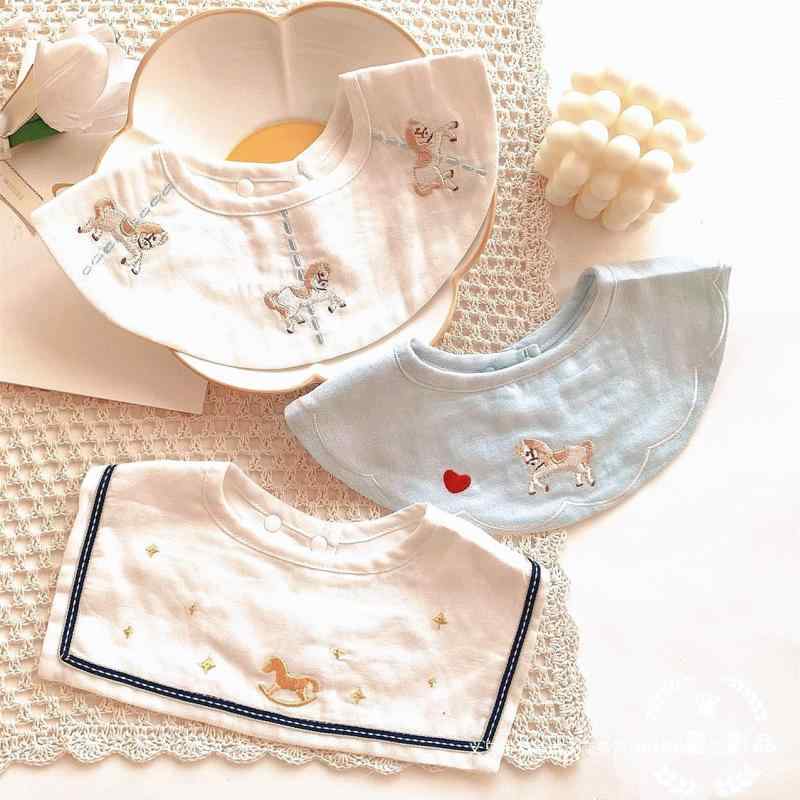 ベビー用スタイ よだれかけ ガーゼ 薄手 かわいい おしゃれ 男の子 女の子 アニマル柄 春夏 秋 冬 吐き..