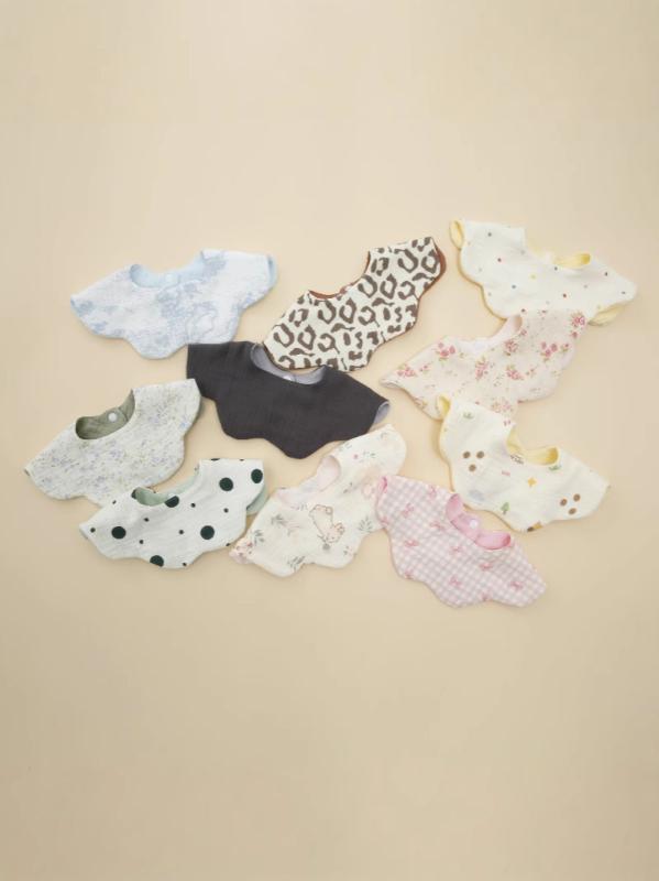 ベビー用品 スタイ よだれかけ 新生児 赤ちゃん ガーゼ 綿100% 6重ガーゼ リバーシブル 柔らかい 吸水..