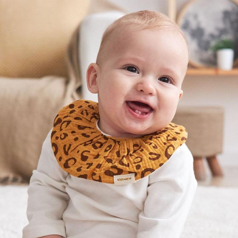 ベビー スタイ 防水 よだれかけ 男女兼用 A類 コットン ガーゼ 吸水性 カートーン ドット アニマル柄 ..