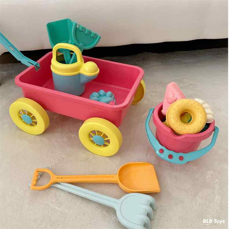 砂場おもちゃ 子供用 ドーパミンカラー 砂遊び シャベル 水遊び 掘削 砂場遊び ブルドーザー 厚手 丈夫 バケツ 砂型 手押し車 麦わら 感情 視覚 知育 発達 手と目の協調 性別問わず