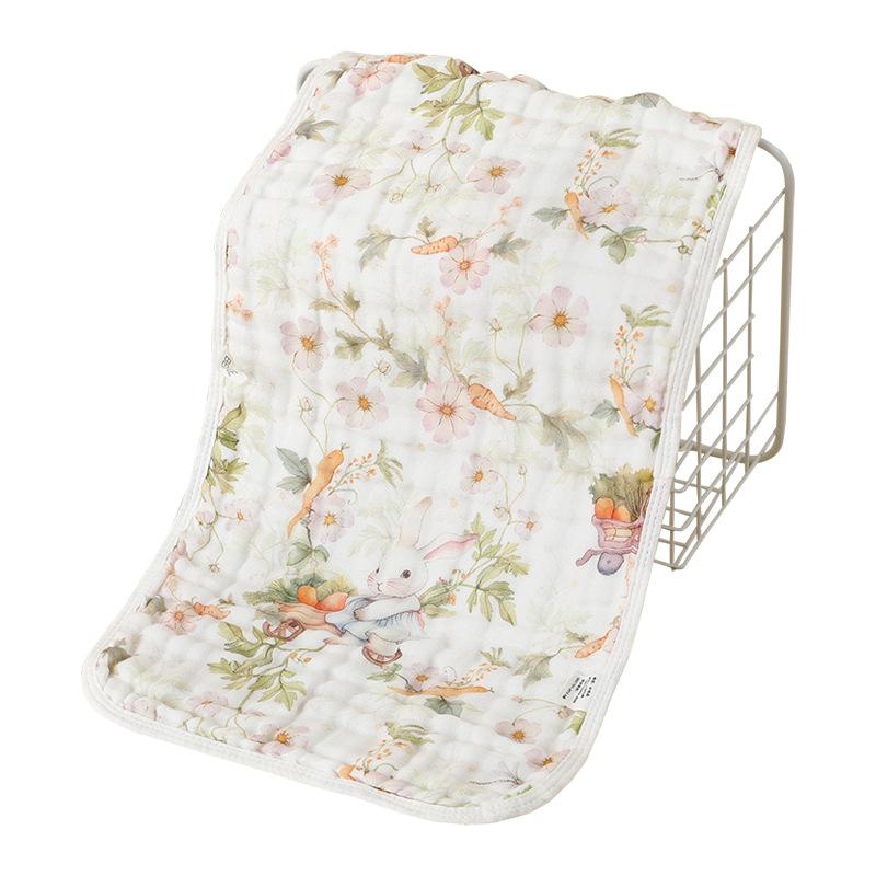 ベビー 赤ちゃん用 ガーゼタオル ハンカチ 純綿100% 抗菌 やわらか 洗顔タオル 沐浴タオル ループ付き 50×25cm