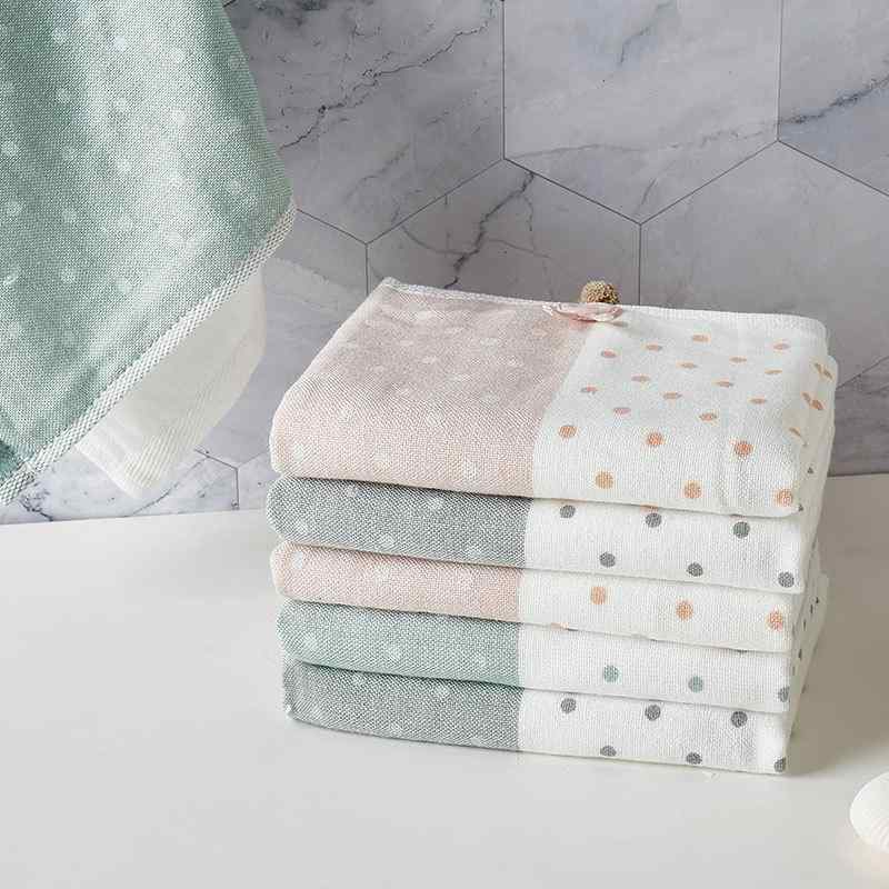 ベビー ハンカチ コットン 子供用 タオル やわらか 綿 吸水性 ピンク系 グレー系 グリーン系