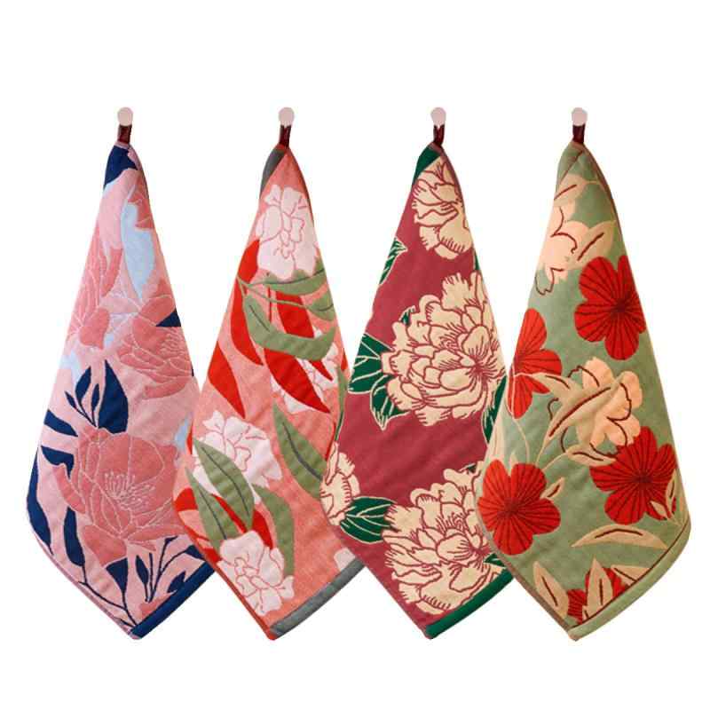 ベビー ハンカチ ガーゼタオル 綿100% ループ付き 吸水 速乾 柔らかい ミニタオル 赤ちゃん 子供用 34x..