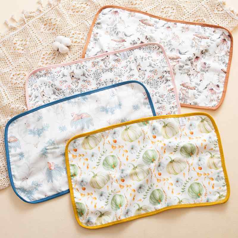 枕カバー ベビー 竹繊維 8重ガーゼ 新生児 赤ちゃん 雲柄 吐き戻し防止 30 50cm 植物柄 石榴柄 野生動..