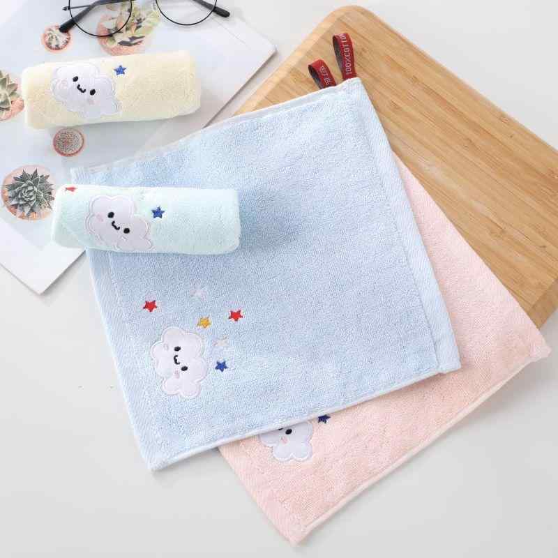 ベビー・キッズ ハンカチ タオル 100% コットン 正方形 ガーゼ パイル かわいい ふわふわ 柔らかい 吸..