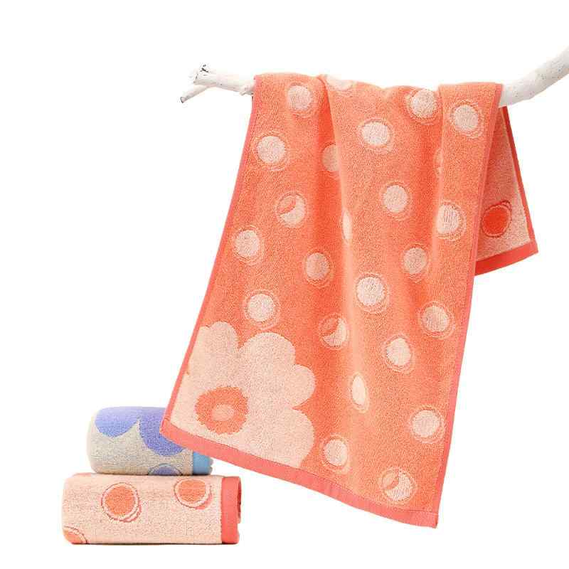 タオル ベビー・キッズ用タオル 純綿 提花 紗布 フェイスタオル ハンカチ 幼稚園 保育園 ドット柄 花柄 吸水性