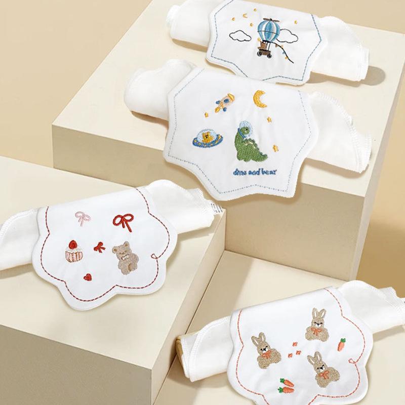 ベビー 赤ちゃん ガーゼハンカチ ベビー汗取りパッド 子供 幼稚園 背中パッド 綿100% 春夏 中码 草莓小..