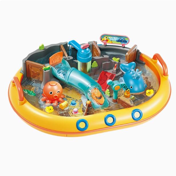 水遊びおもちゃ 水上 楽園 冒険 プール 砂場 釣り 夏 子供 キッズ 感覚 発達 知育玩具