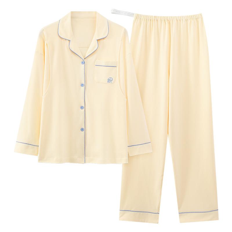 パジャマ レディース マタニティ 授乳服 綿100% 長袖 前開き 産前 産後 入院着 部屋着 ルームウェア 春..