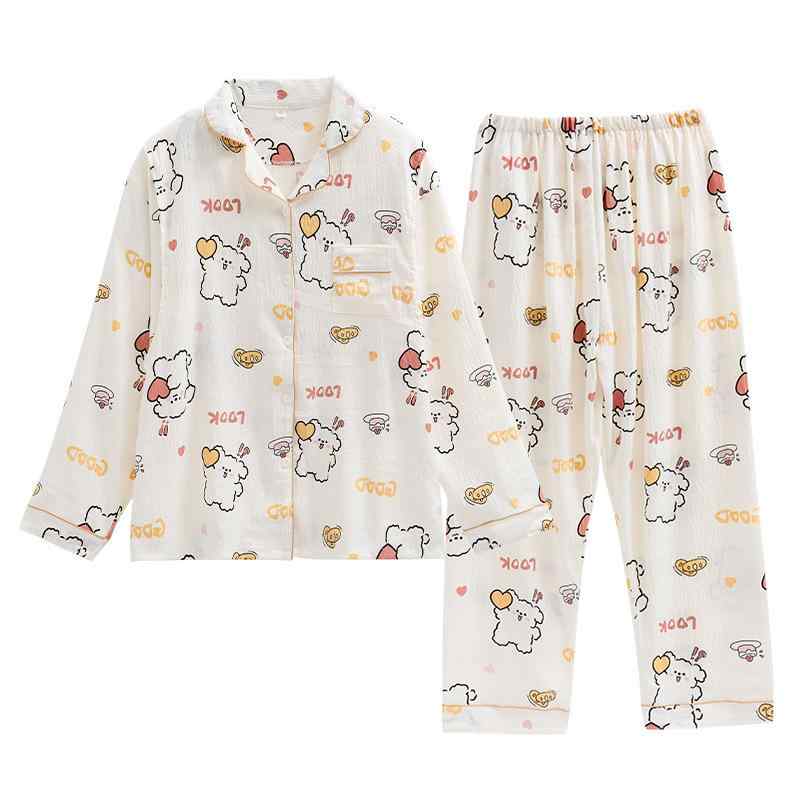 パジャマ レディース 産後 マタニティ 授乳服 妊婦 春秋 薄手 ルームウェア 部屋着 長袖 長ズボン ポリ..