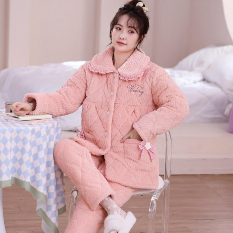 マタニティ パジャマ レディース 秋冬 冬 妊婦 産後 授乳 ルームウェア 上下セット あったか 暖かい 長..