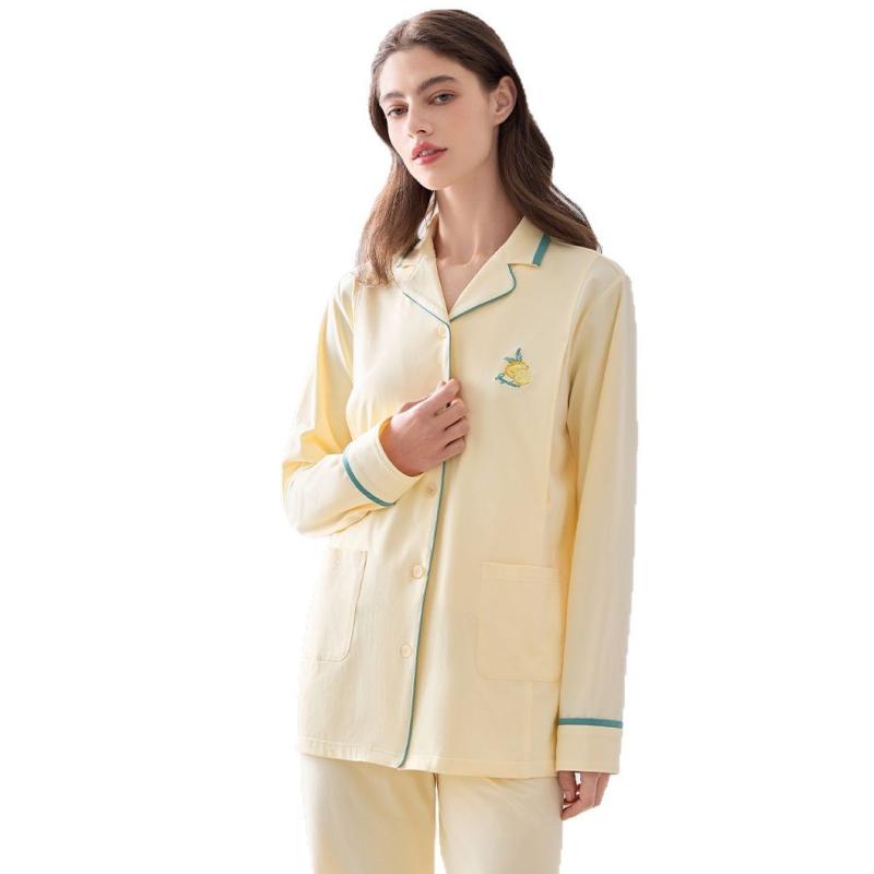 パジャマ レディース マタニティ 天山綿 産後 授乳服 ルームウェア 上下セット 長袖 長ズボン 春夏 薄..