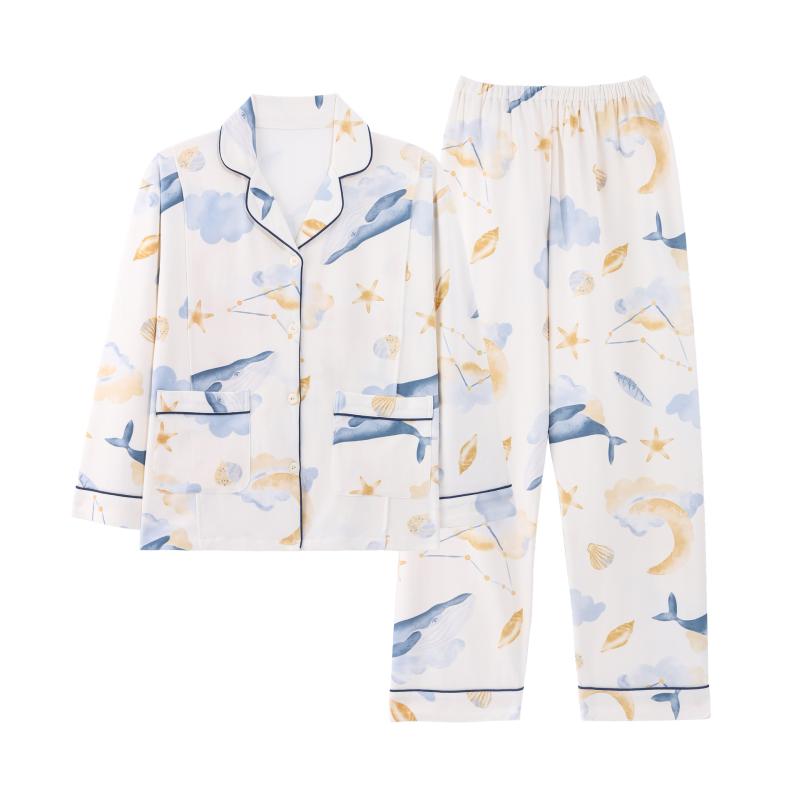 マタニティウェア レディース 授乳服 綿100% 長袖 妊婦 パジャマ 春夏秋冬 授乳口付き 前開き かわいい..