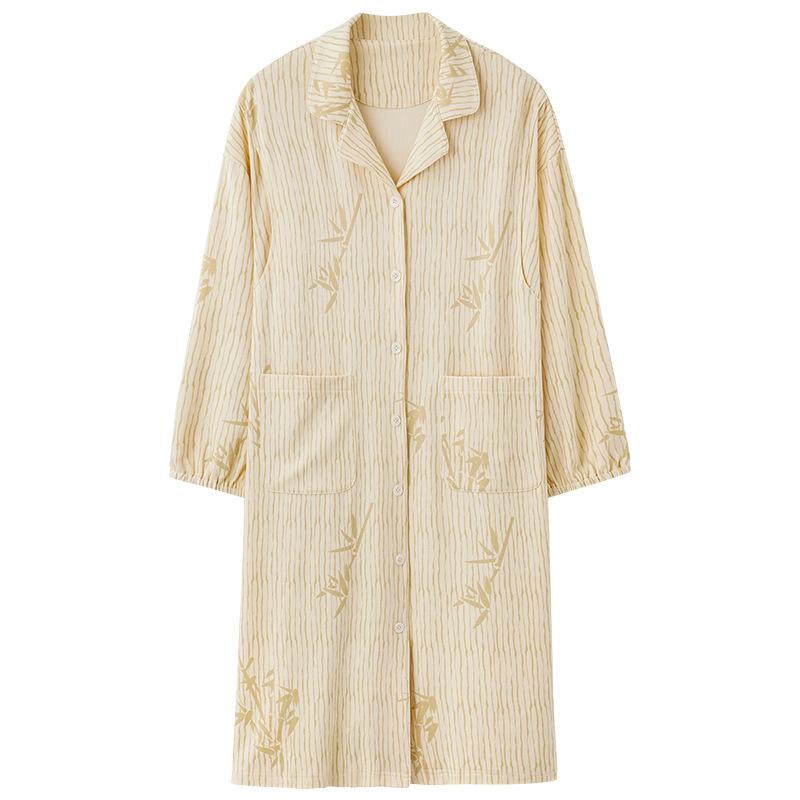 ワンピース レディース マタニティ 授乳服 長袖 薄手 綿100% 産前 産後 産褥 入院 準備 ルームウェア ..