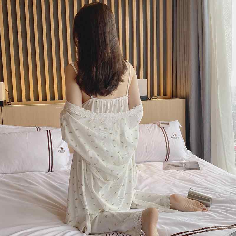 パジャマ レディース 授乳服 3点セット 春秋 産前 産後 マタニティ 長袖 長ズボン 綿 薄手 花柄 レース..