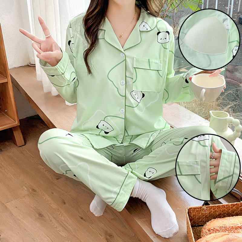 マタニティ パジャマ レディース 授乳服 長袖 産後 ホームウェア 妊婦 ルームウェア 春夏 秋冬 セット..