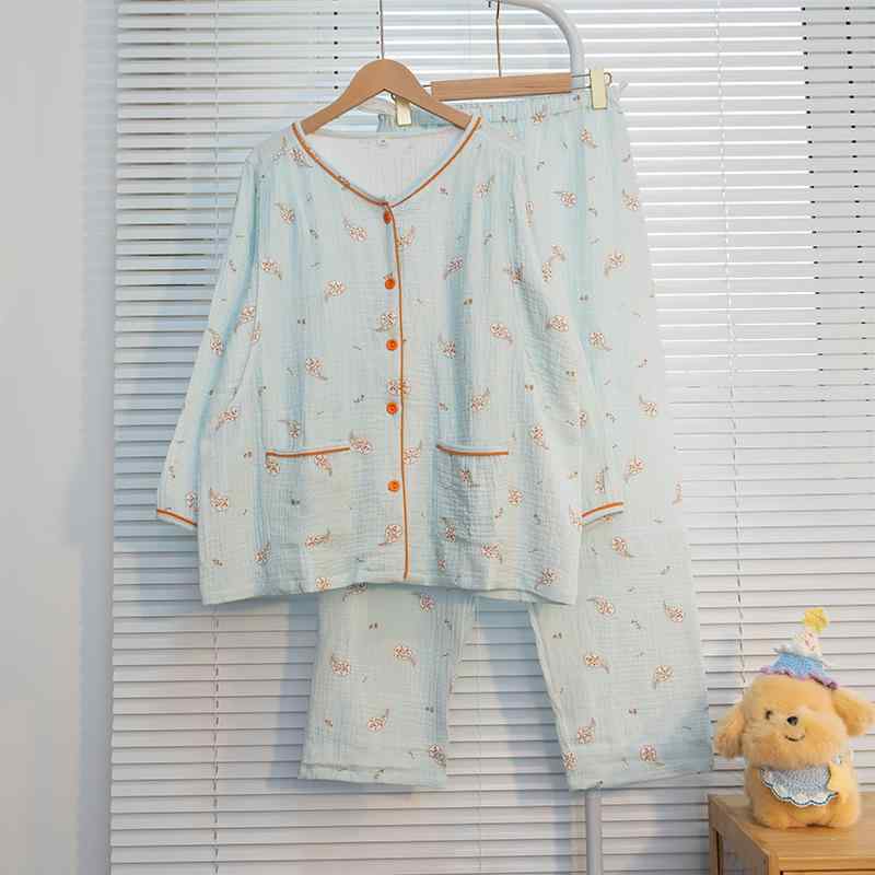 マタニティウェア レディース 産後 パジャマ ルームウェア 綿100% 長袖 長ズボン 春夏 秋冬 授乳 汗吸..