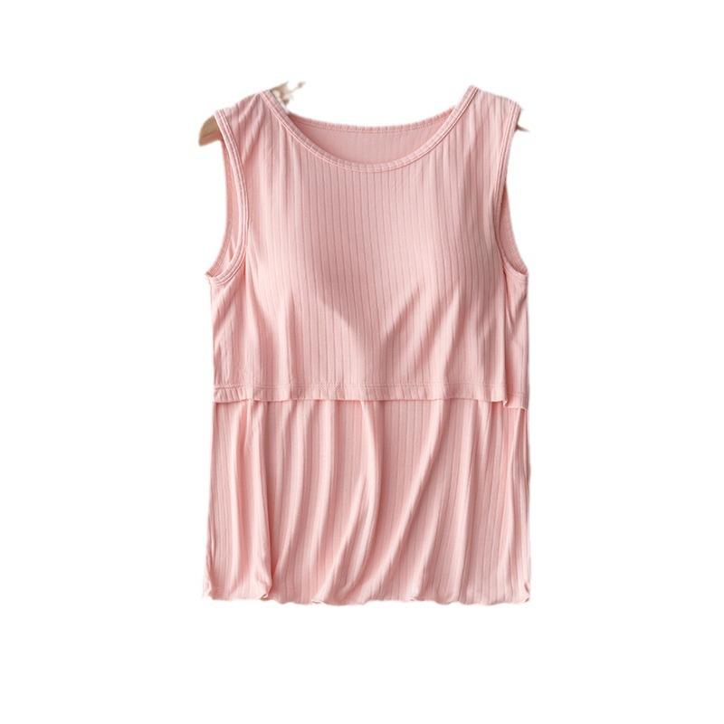 授乳服 授乳トップス レディース 接触冷感 ノースリーブ タンクトップ 再生繊維 カットソー マタニティ..