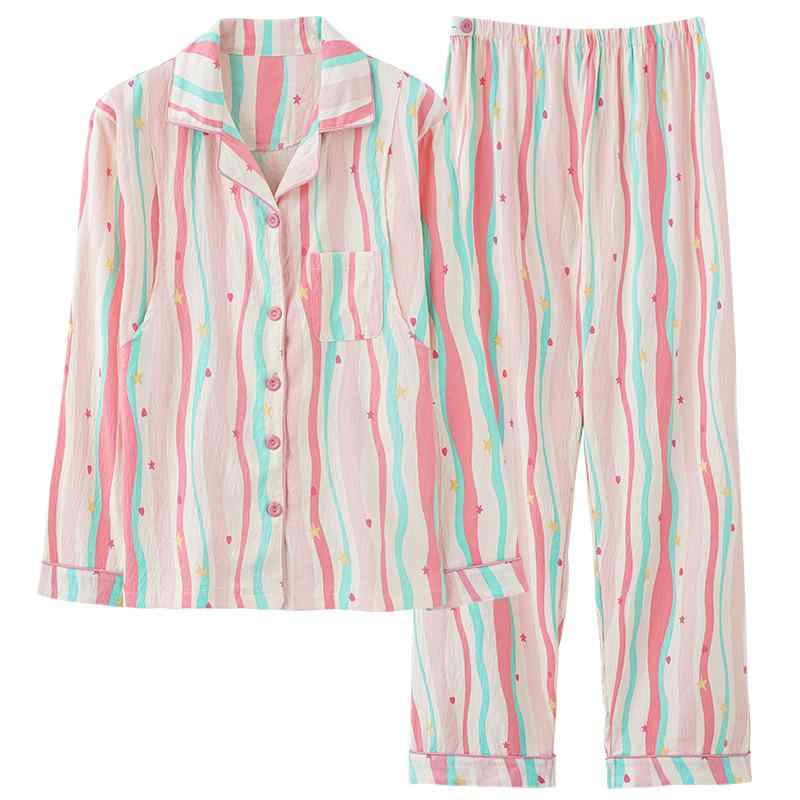 マタニティウェア 長袖 授乳服 クラウドコットン 産後 パジャマ 春秋 上下セット 固定胸パッド付き 授..