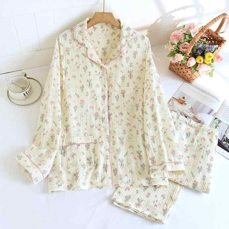 パジャマ レディース マタニティ 長袖 長ズボン 綿100% 授乳服 産後 産褥 春夏秋冬 上下セット 授乳口..