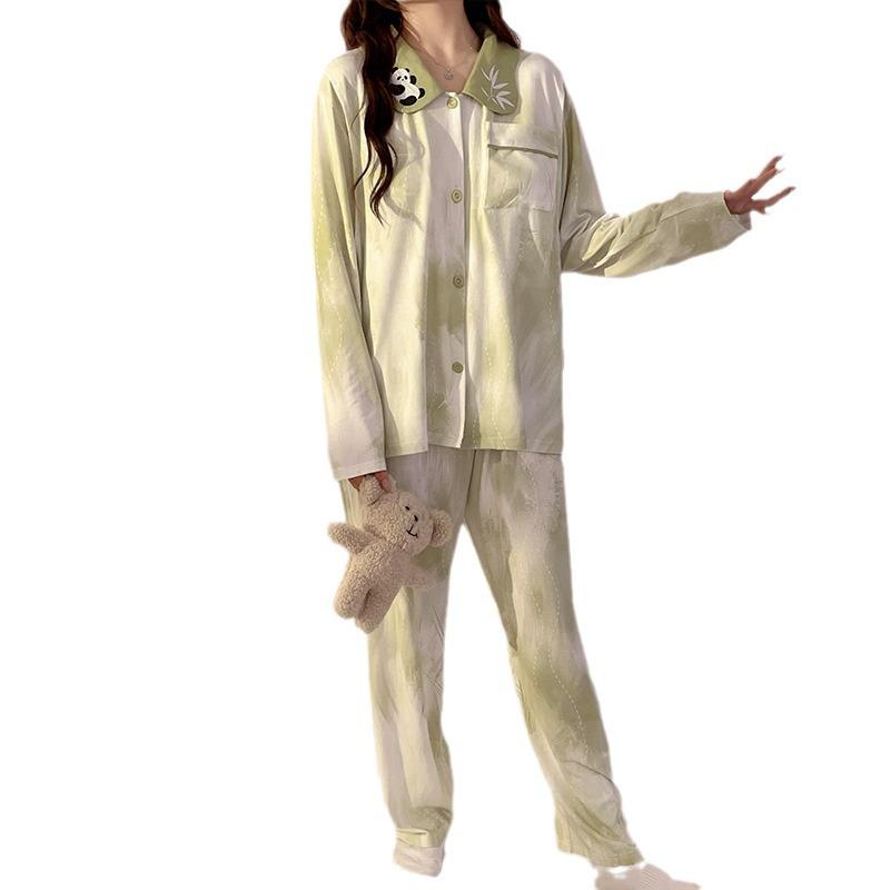 パジャマ レディース 授乳服 マタニティ ウェア 産前 産後 長袖 長ズボン 上下セット 綿 モダール かわいい 薄手 部屋着 ルームウェア 春夏