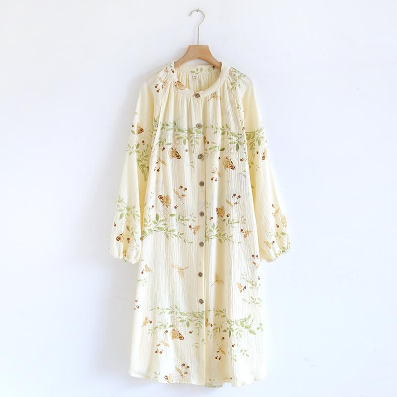 ワンピース レディース 授乳服 春夏 綿100％ 前開き 産後 マタニティ 大きめサイズ ゆったり 接触冷感 ..