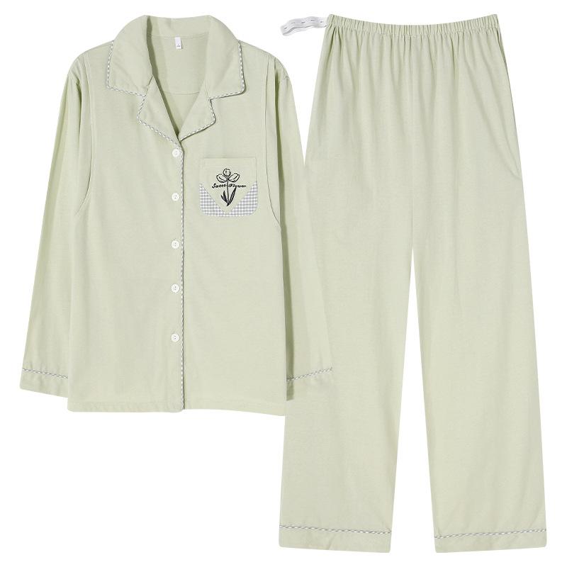 パジャマ レディース 授乳服 春 長袖 前開き 再生繊維 快適 リラックス ルームウェア 部屋着 ズボン 上..