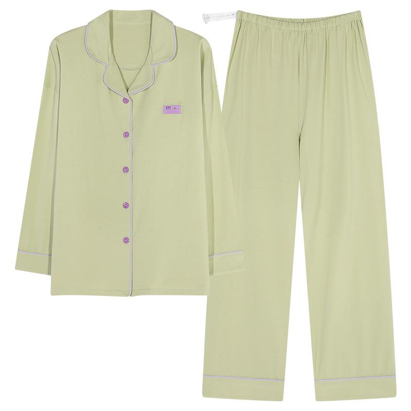パジャマ レディース 授乳服 春秋 産褥期 マタニティ 綿100% 長袖 ルームウェア 上下セット セットアッ..