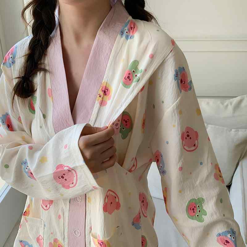 マタニティウェア レディース 授乳服 春秋冬 綿 上下セット パッド付き 薄手 快適 吸汗 通気性 長袖 長..