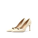 高跟パンプス レディース 漆皮 ポインテッドトゥ ピンヒール スリップオン 8cmヒール 婦人靴 無地 春夏秋冬 ブラック ベージュ ホワイト(x5)