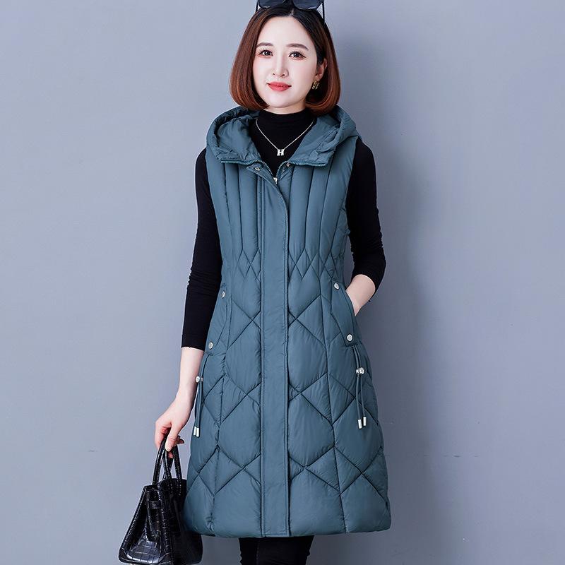 ベスト レディース 中綿 ミリタリー 秋冬 韓国風 ゆったり フード付き ノースリーブ チョッキ アウター..