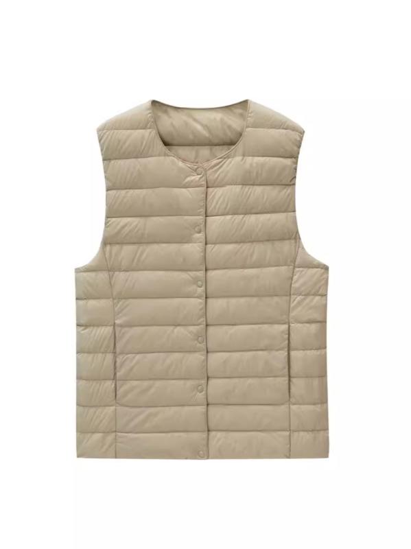 ダウンベスト レディース 秋冬 ショート丈 あったか インナーベスト 薄手 アウター トップス ポリエス..