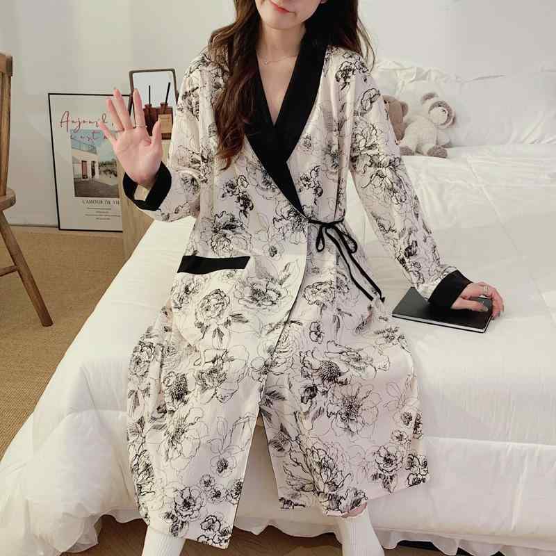 ワンピース レディース 授乳服 春夏秋 マタニティ 妊婦 産後 ルームウェア 和風 Vネック 長袖 ロング丈..